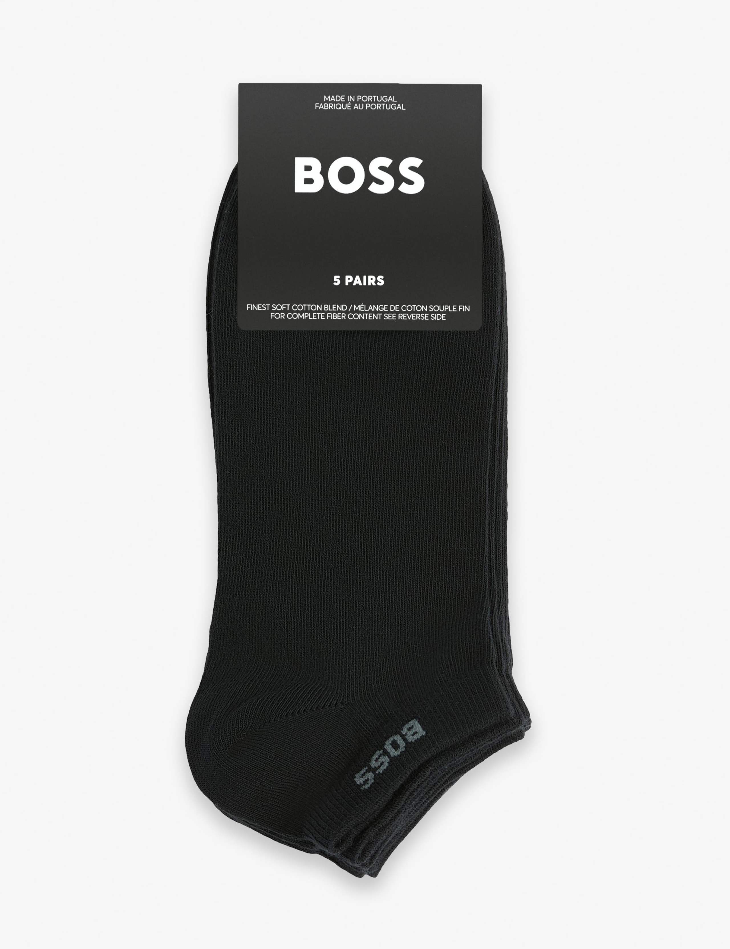 BOSS cotton-rich trainer socks 5 pack, UK version