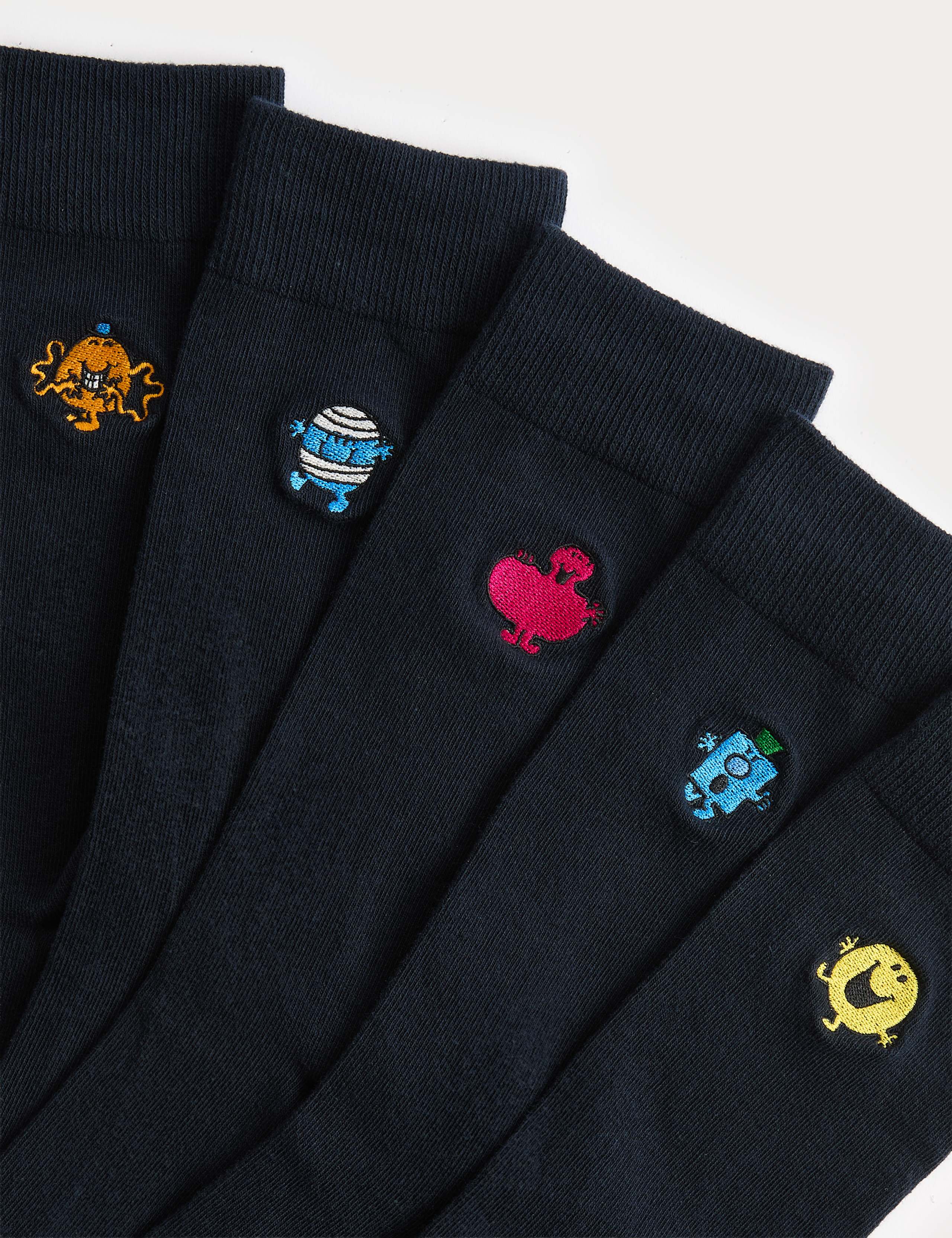 M&S Mr Men embroidered socks 5 pack, imported from the UK