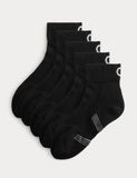 M&S Freshfeet cushioned quarter liner socks 5 pack (British brand)