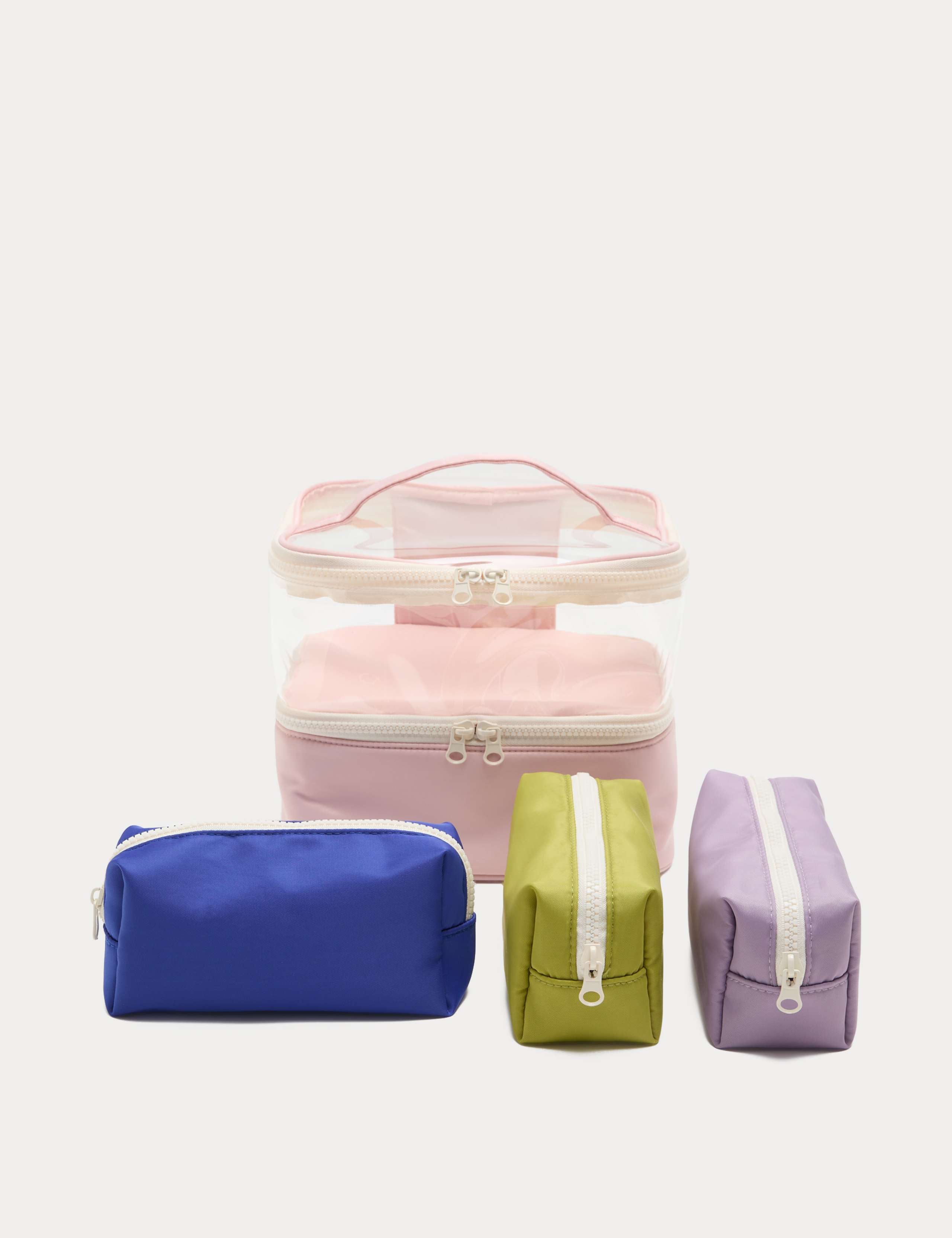 Set of 5 large utility bags for travel organization, UK version