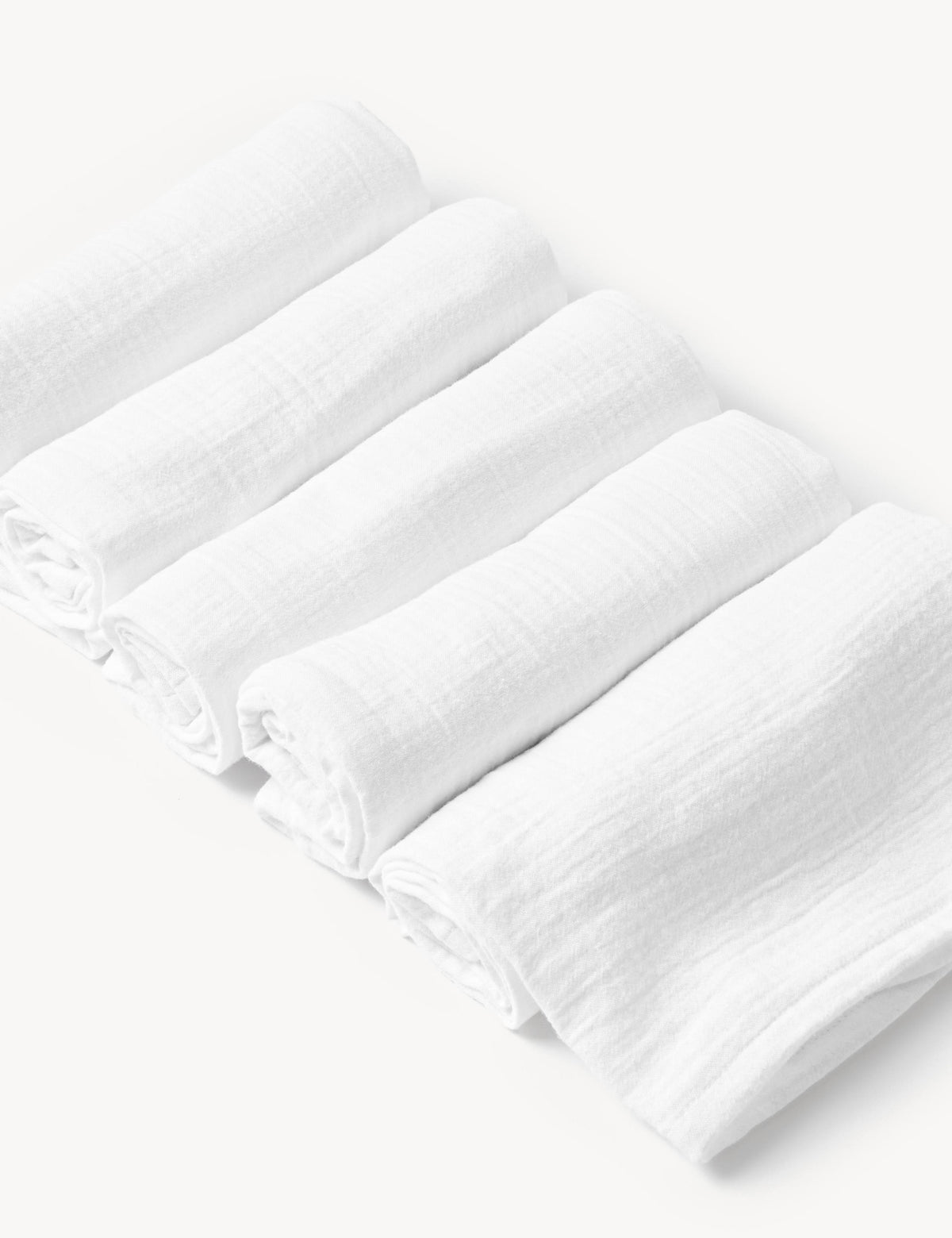 5 pack pure cotton muslin squares (British brand)