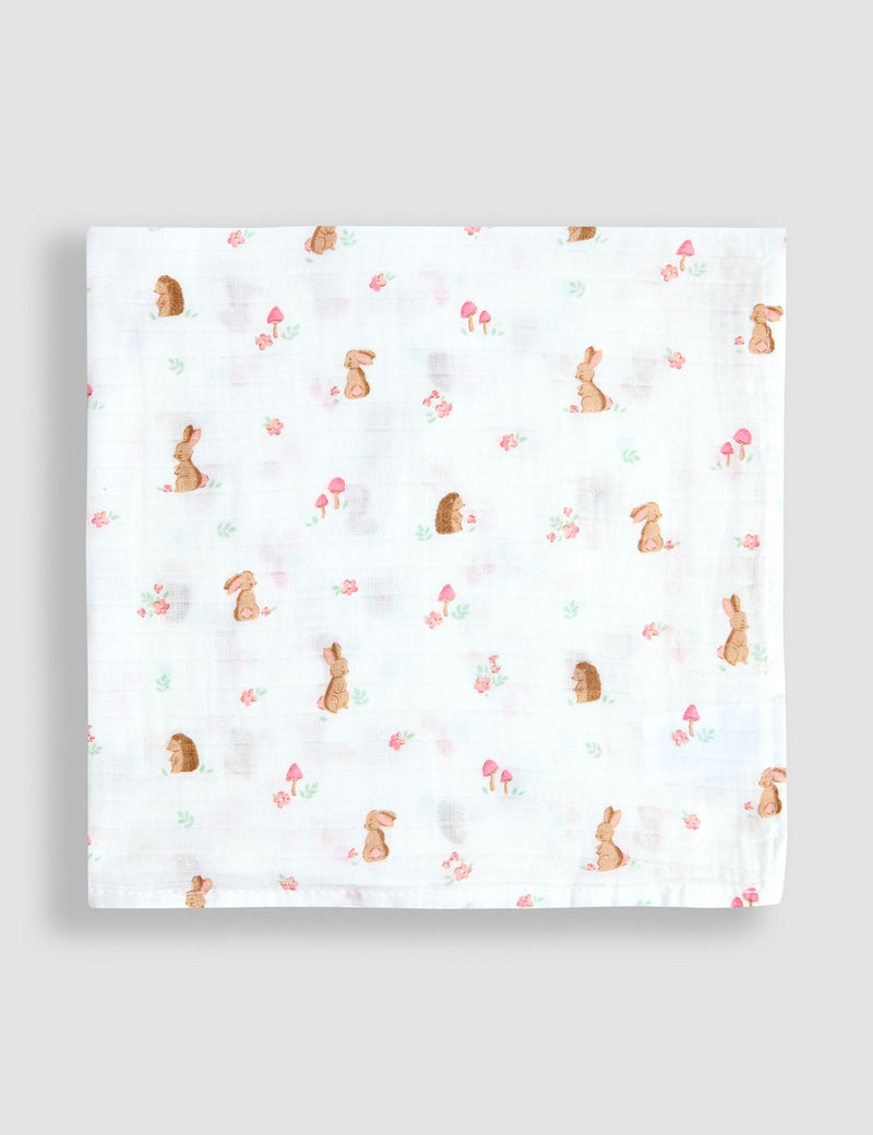 JoJo Maman Bébé 5 pack woodland muslin squares (British brand)