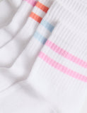 Ankle socks striped 5-pack sizes 6 Small-7 Large, imported from the UK