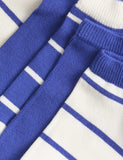 Trainer liners striped 5 pack cotton socks for children, UK version
