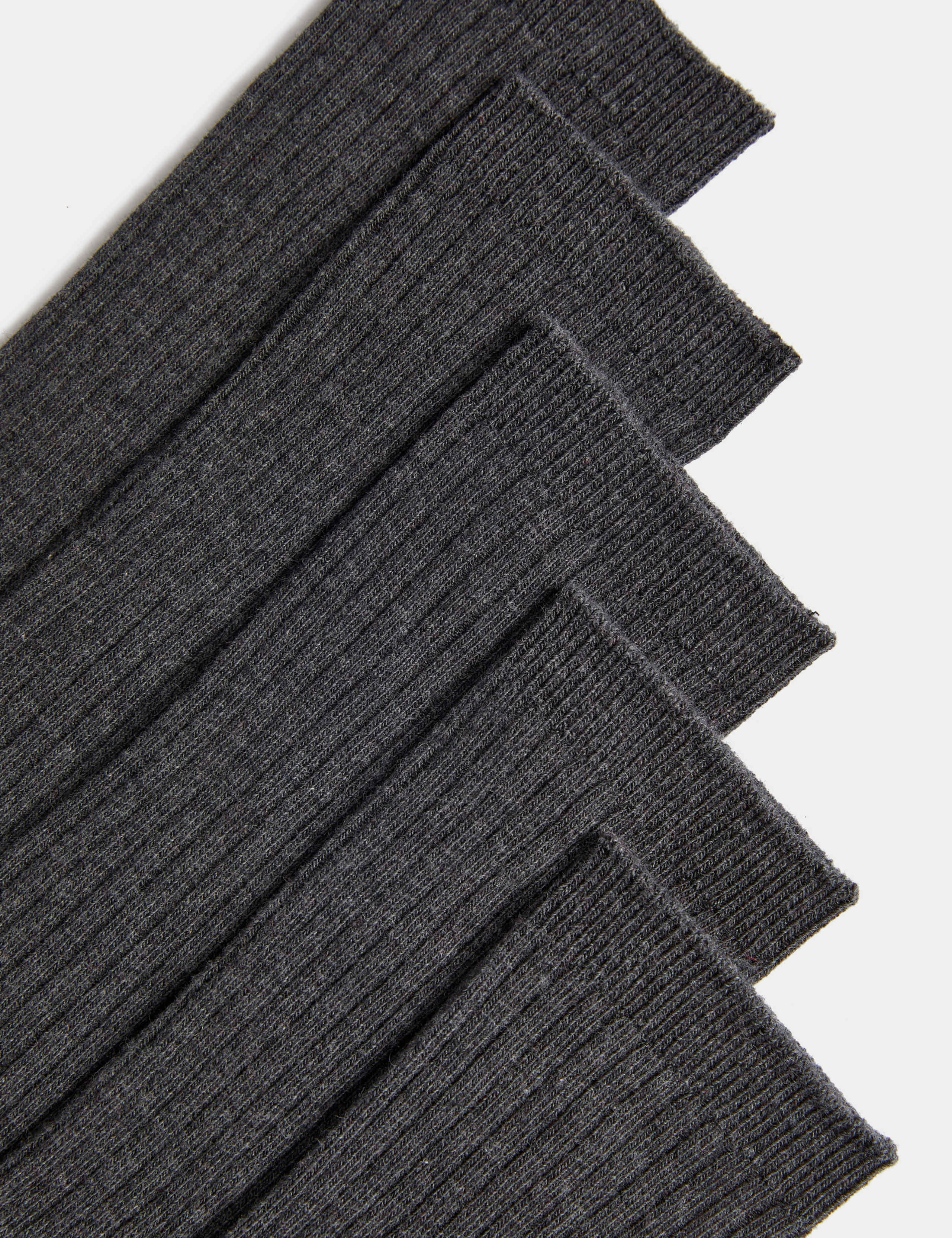 5 pack long ribbed school socks - British product