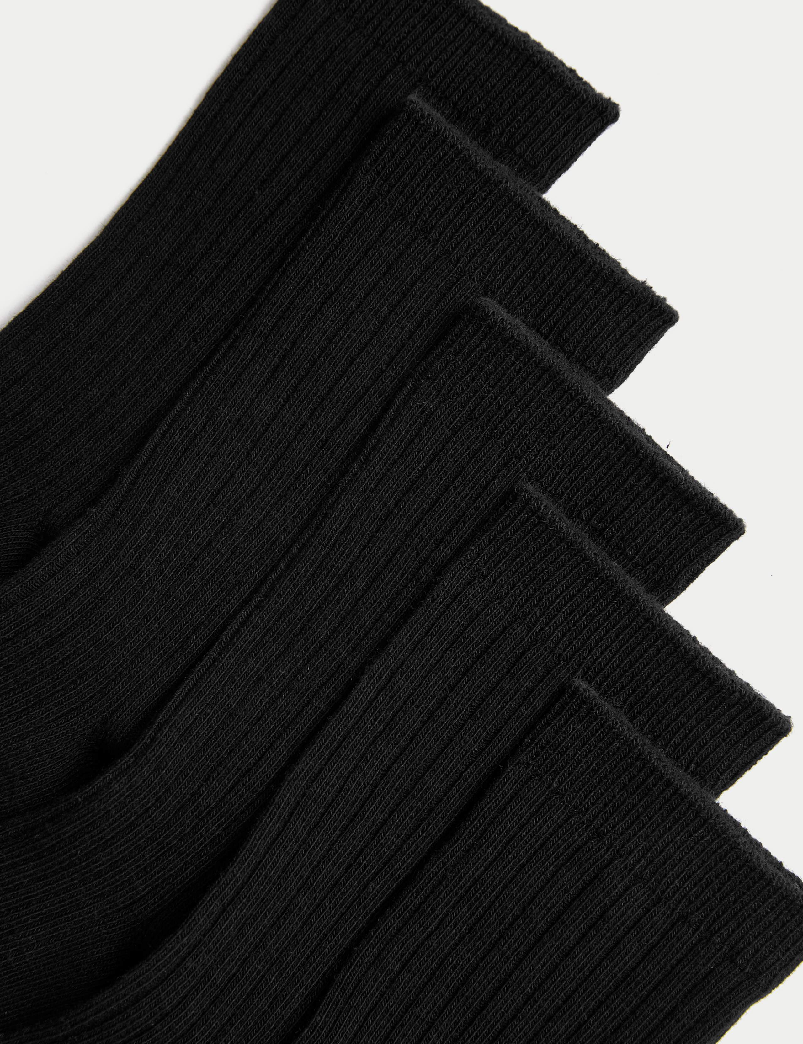 Ribbed school socks 5 pack ankle length Freshfeet technology, UK version