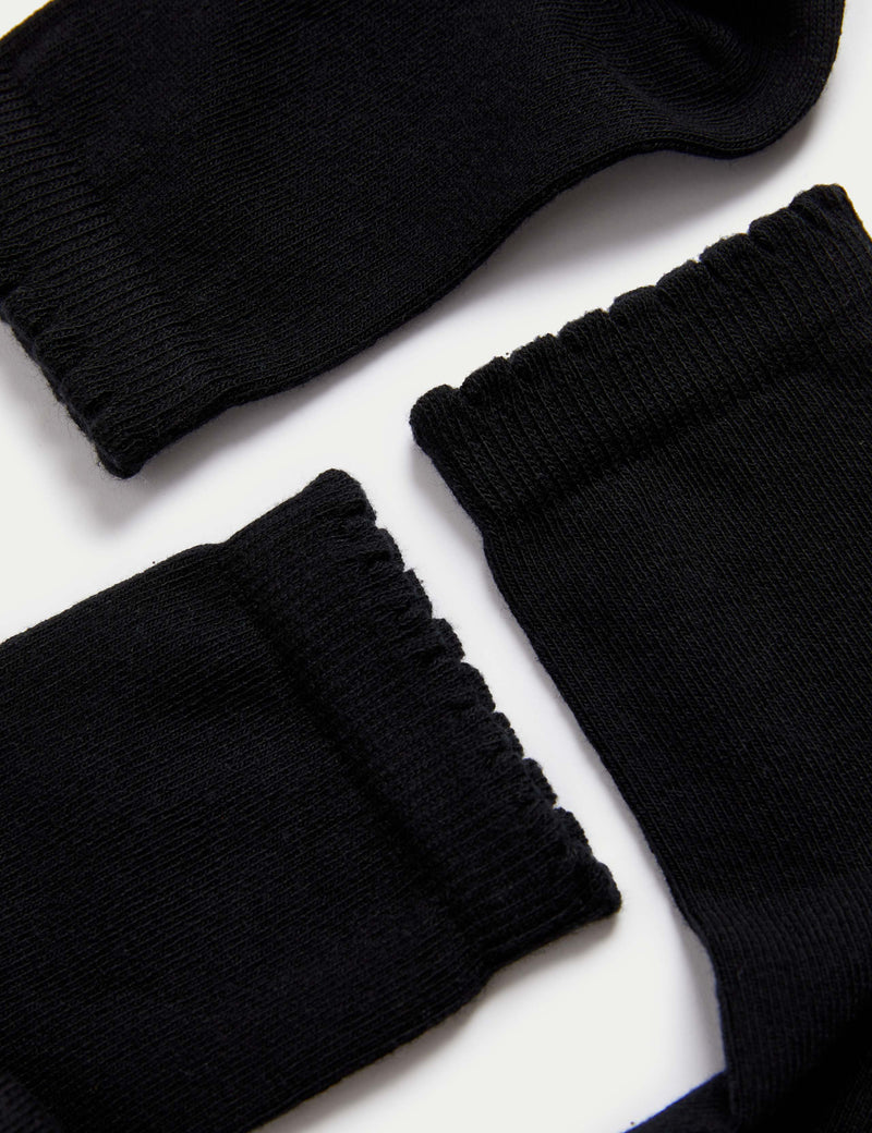 Short picot socks 5 pack for children, imported from the UK