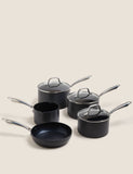 5 Piece Hard Anodised Pan Set, UK version