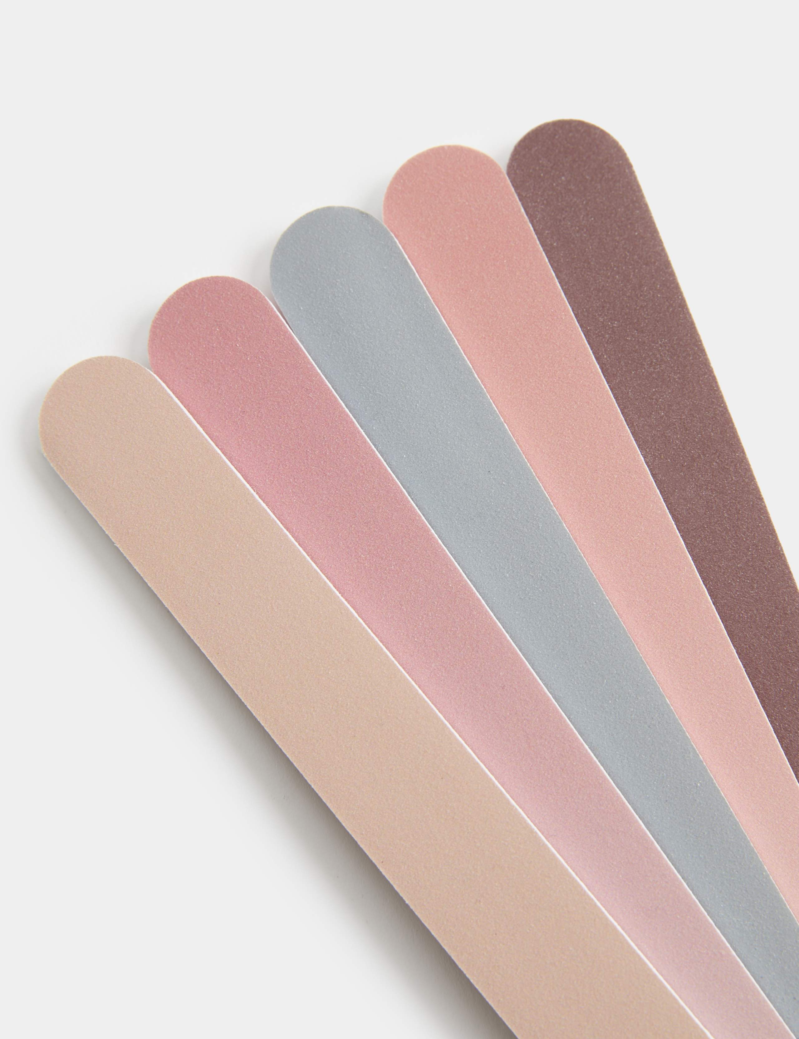5 Piece Nail Files emery board set (British brand)