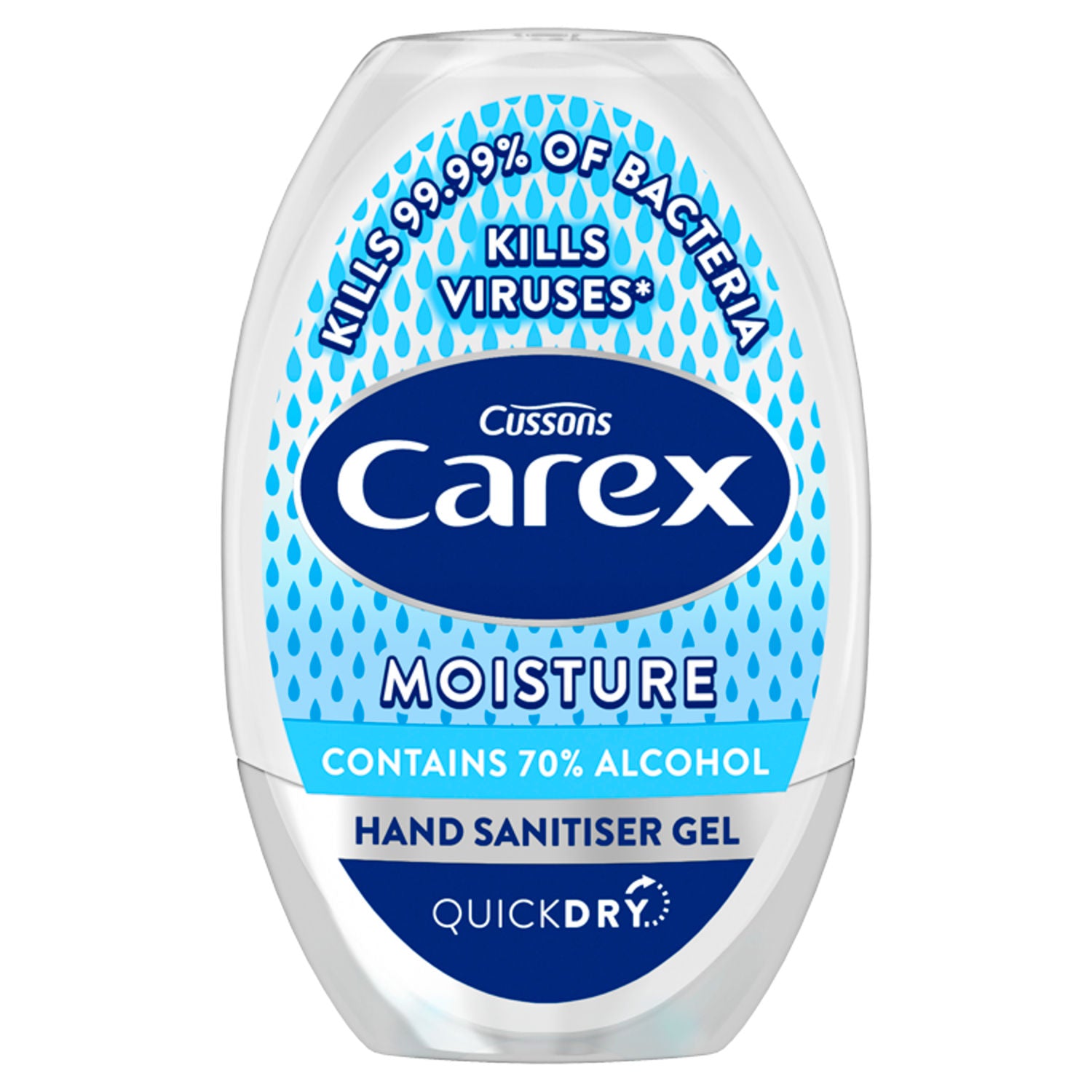 Carex antibacterial hand sanitiser gel 50ml (British brand)