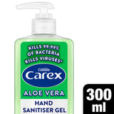 Carex anti-bacterial hand sanitiser gel aloe vera 300ml - British product