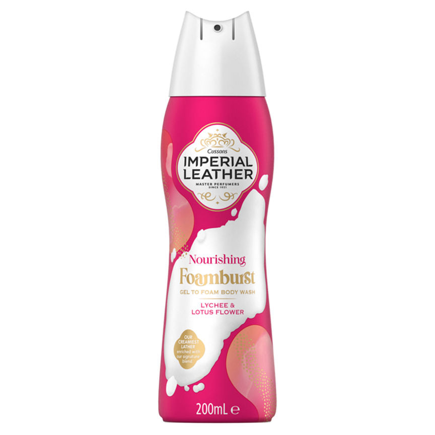 Imperial Leather Nourishing Foamburst Gel to Foam Body Wash Lychee & Lotus Flower GOODS ASDA   