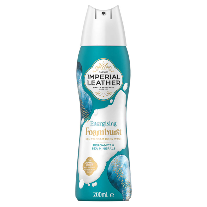 Imperial Leather Energising Foamburst Gel to Foam Body Wash Bergamot & Sea Minerals GOODS ASDA   