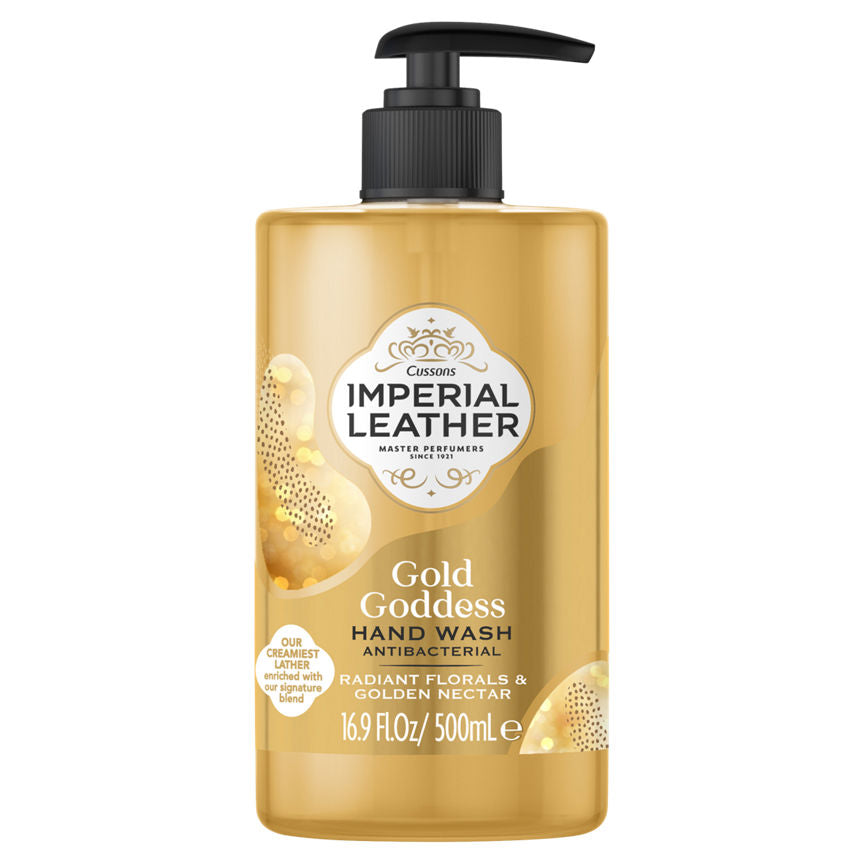 Imperial Leather Gold Goddess Hand Wash Antibacterial Radiant Florals & Golden Nectar 500ml GOODS ASDA   