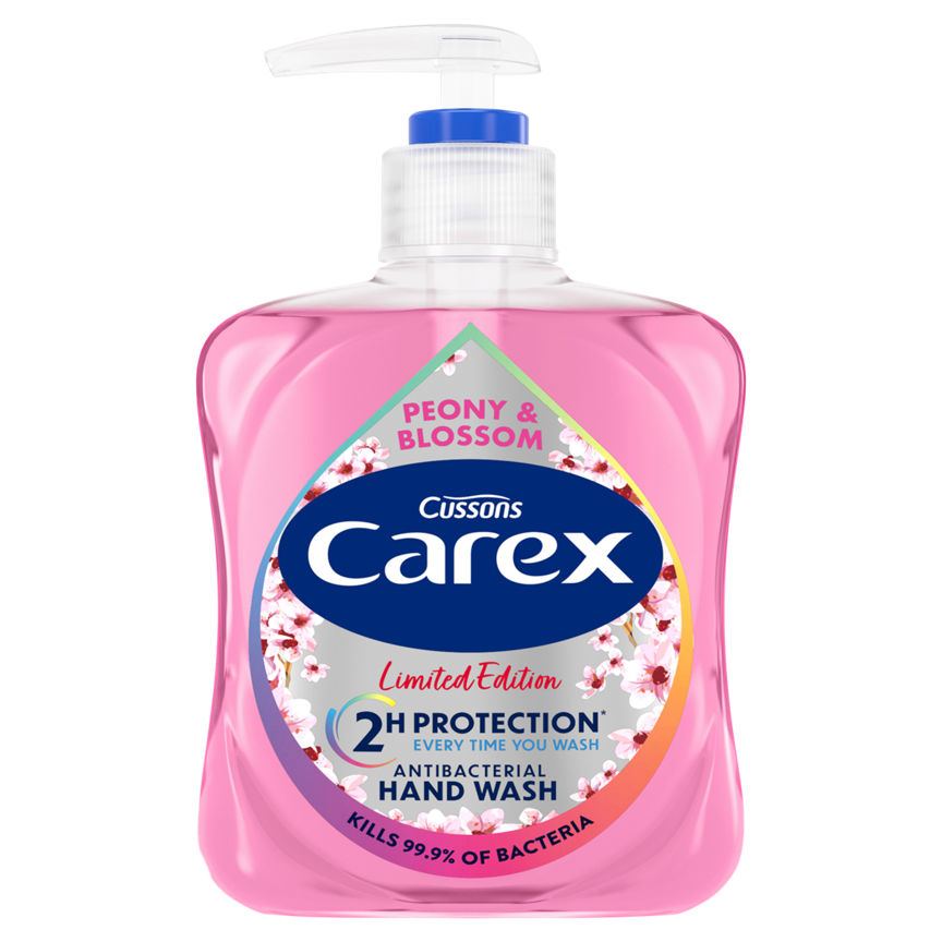 Carex Limited Edition Peony & Blossom Antibacterial Hand Wash 250ml GOODS ASDA   