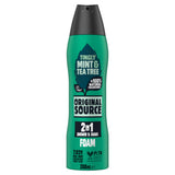 Original Source Mint & Tea Tree Shower & Shave Foam 200ml, imported from the UK