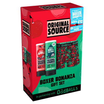 Original Source Oddballs gift set shower gels boxer shorts - British product