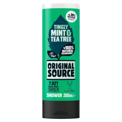 Original Source mint tea tree shower gel 250ml, imported from the UK