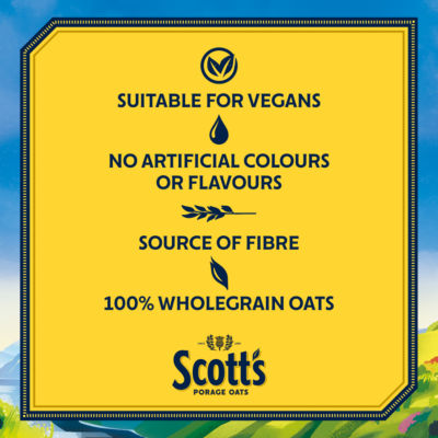 Scott's Original Porridge Oats Thick Cut 1kg Pack (British brand)