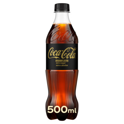 Coca-Cola Zero Sugar Zero Caffeine soft drink 500ml (British brand)
