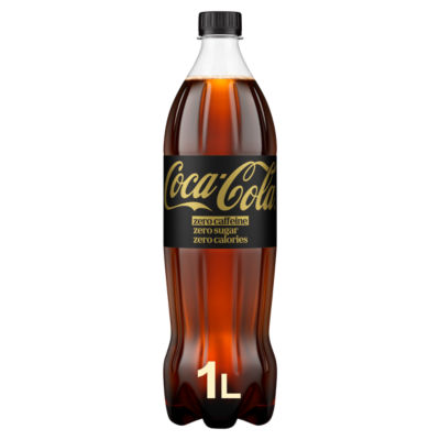 Coca-Cola soft drink Zero Sugar Zero Caffeine 1L, UK version