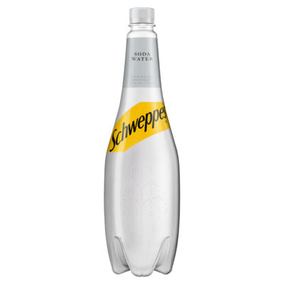 Schweppes soda water 1L, imported from the UK