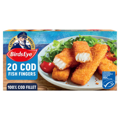 Birds Eye Kabeljau Fischstäbchen Tiefkühlkost 20 Stück 560g