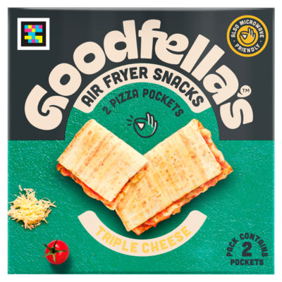 Goodfella's 2 Triple Cheese Pizza Pockets Frozen Snack 250g