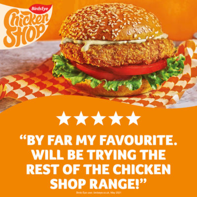 Birds Eye Ultimate Breaded Chicken Fillet Burgers 227g - British product