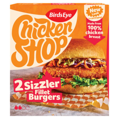 برجر فيليه دجاج مقرمش من Birds Eye Chicken Shop Sizzler 227 جرام