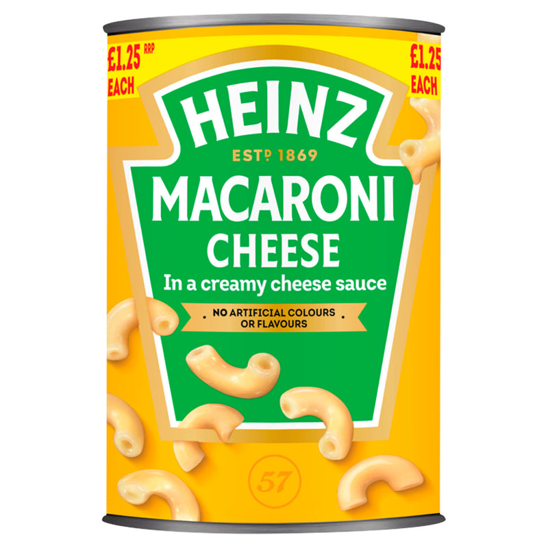 Heinz macaroni cheese ready meal tin 400g, UK version