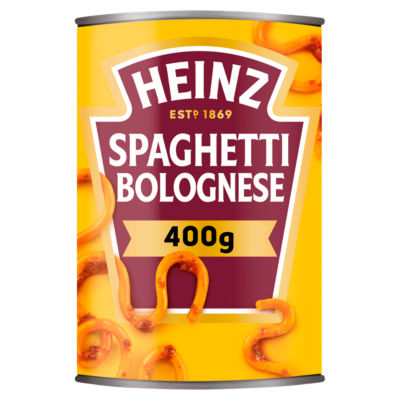 Heinz Spaghetti Bolognese 400g can, UK version