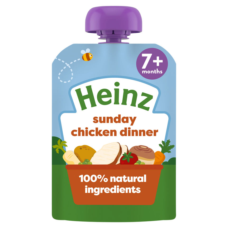 Heinz Sunday Chicken Dinner Baby Food Pouch 7+ Months