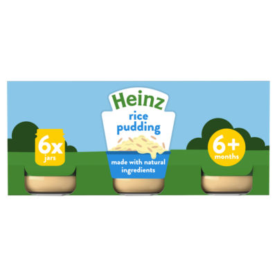 Heinz By Nature Milchreis für Babynahrung ab 6 Monaten im Multipack 6 x 120g