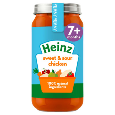 Heinz by Nature baby food sweet and sour chicken 200g, UK version