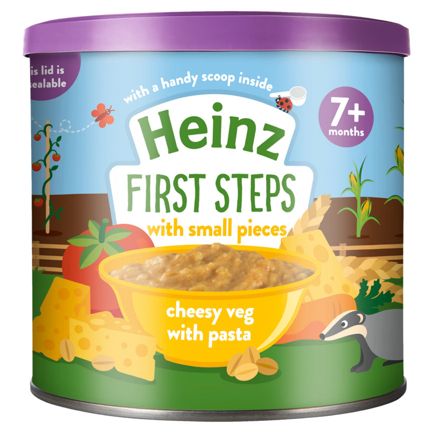 Heinz 7+ Months First Steps Cheesy Veg with Pasta Baby Food GOODS ASDA   