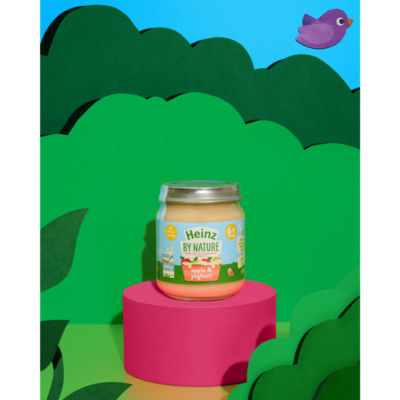 Heinz Apple & Yoghurt baby food 120g, UK version