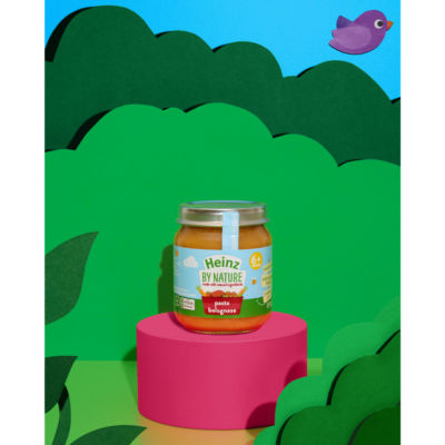 Heinz baby food jar pasta bolognese 6+ months 120g, UK version