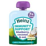 Heinz Baby Food Blueberry, Coconut & Oat Immunity Support Fruit Pouch 7+ Months GOODS ASDA   