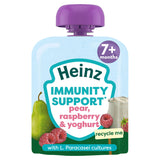 Heinz Baby Food Pear, Raspberry & Yoghurt Immunity Support Fruit Pouch 7+ Months 85g GOODS ASDA   