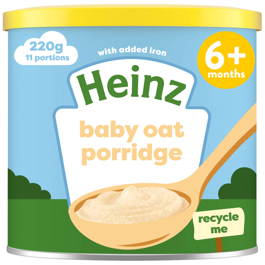 Heinz Baby Oat Porridge 6+ Months 220g GOODS ASDA   