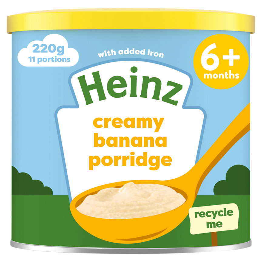 Heinz Creamy Banana Porridge 6+ Months 220g GOODS ASDA   