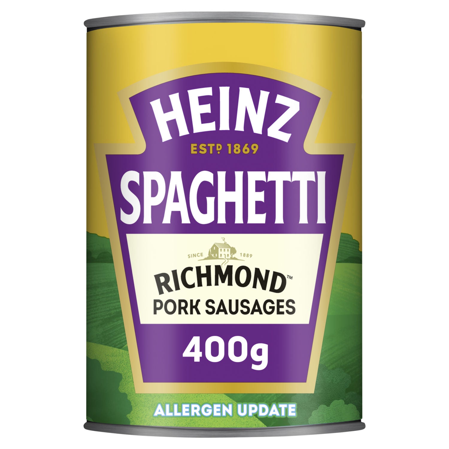 Heinz spaghetti with Richmond pork sausages 400g - British product
