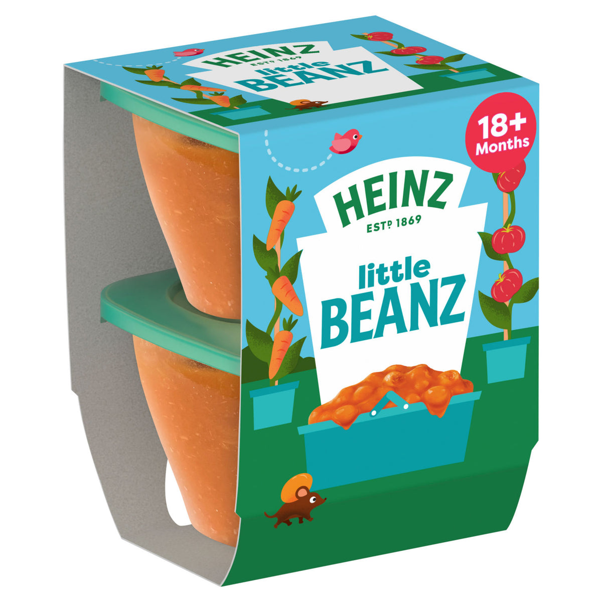 Heinz Little Beans baby food with hidden veggies 200g, imported from the UK