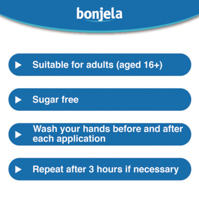 Bonjela oral ulcer gel adult sugar free 15g - British product
