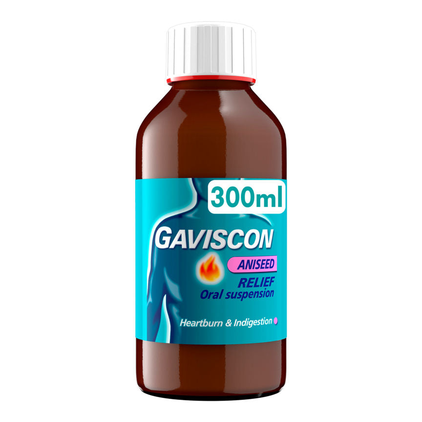 Gaviscon Liquid Heartburn & Indigestion Relief Aniseed Flavour 300ml GOODS ASDA   