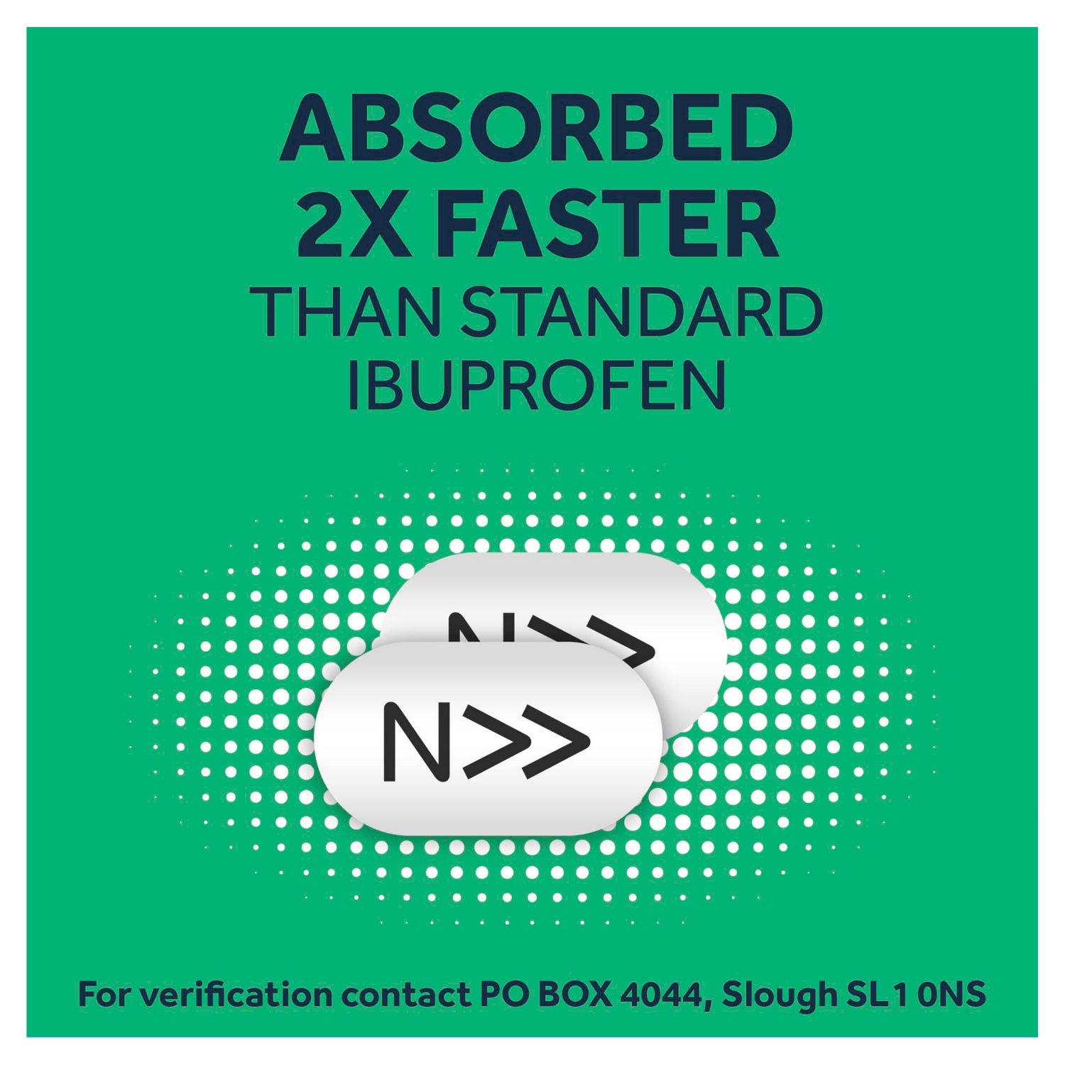 Nurofen Express 256mg pain relief caplets x16, imported from the UK