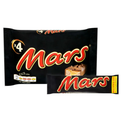 Mars Karamell Nougat Melkesjokoladeplater Multipack 4 x 39,4g