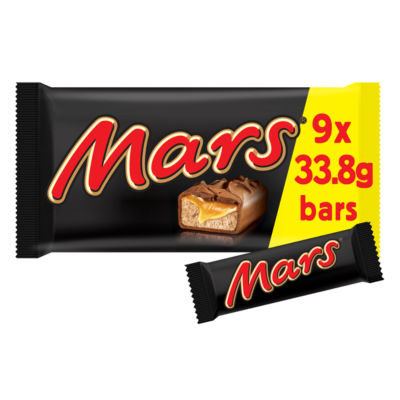 Mars chocolate bars multipack caramel nougat 9x33.8g, UK version