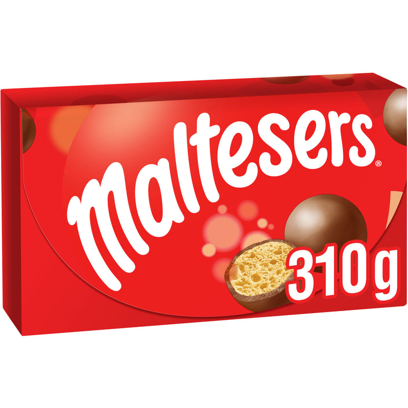 Maltesers milk chocolate honeycomb gift box 310g, imported from the UK